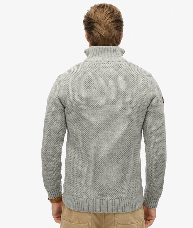 Sweter z półsuwakiem Vintage Jacob z dzianiny typu cable knit Sweter z półsuwakiem Vintage Jacob z dzianiny typu cable knit