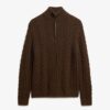Sweter z półsuwakiem Vintage Jacob z dzianiny typu cable knit Sweter z półsuwakiem Vintage Jacob z dzianiny typu cable knit