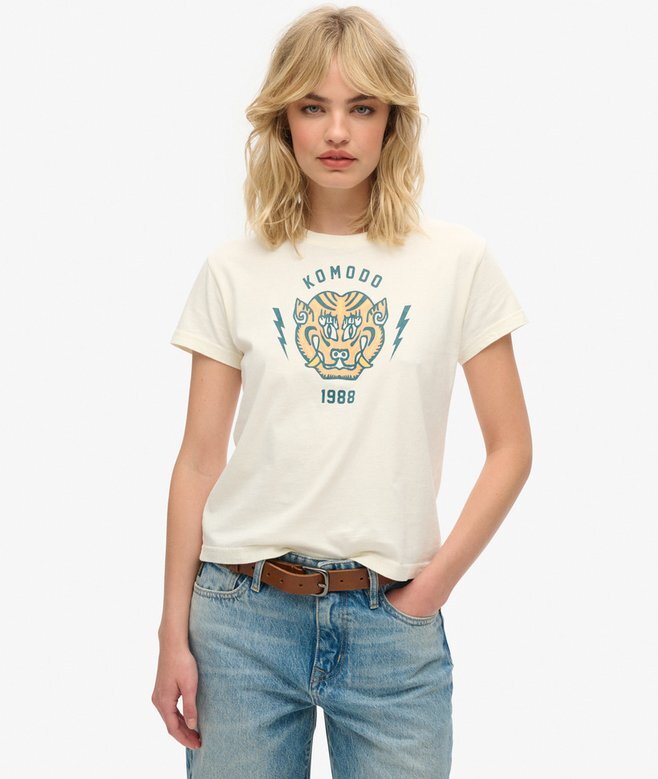 T-shirt dopasowany Superdry X Komodo Tiger T-shirt dopasowany Superdry X Komodo Tiger