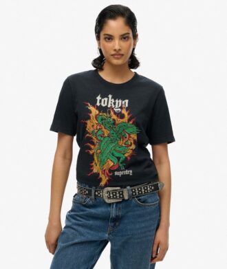 T-shirt Neo Trad Tattoo o luźnym kroju
