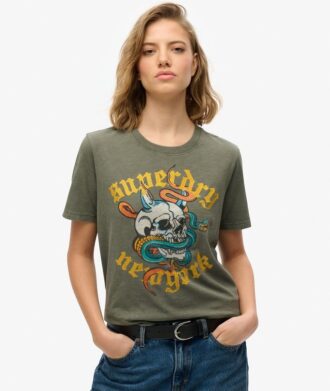 T-shirt Neo Trad Tattoo o luźnym kroju