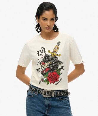 T-shirt Neo Trad Tattoo o luźnym kroju