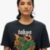 T-shirt Neo Trad Tattoo o luźnym kroju