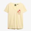 T-shirt Suika Metallic z luźnym dekoltem w serek