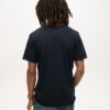 T-shirt z dekoltem w serek i surowymi krawędziami