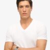 T-shirt z dekoltem w serek z haftowanym logo z Organic Cotton T-shirt z dekoltem w serek z haftowanym logo z Organic Cotton