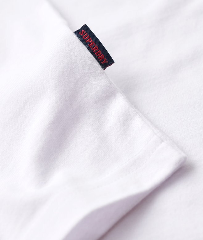 T-shirt z dekoltem w serek z haftowanym logo z Organic Cotton T-shirt z dekoltem w serek z haftowanym logo z Organic Cotton