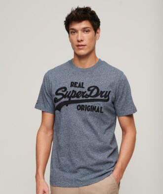 T-shirt z haftowanym logo w stylu Vintage
