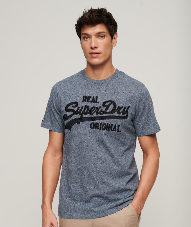 T-shirt z haftowanym logo w stylu Vintage T-shirt z haftowanym logo w stylu Vintage