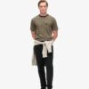 T-shirt z kieszenią w teksturowane paski T-shirt z kieszenią w teksturowane paski