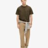 T-shirt z kieszenią w teksturowane paski T-shirt z kieszenią w teksturowane paski