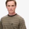 T-shirt z kieszenią w teksturowane paski T-shirt z kieszenią w teksturowane paski