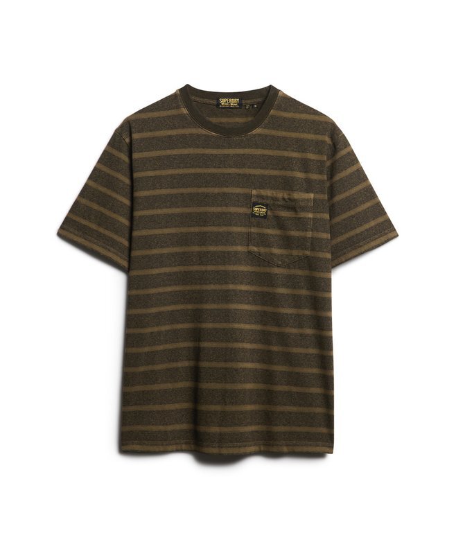 T-shirt z kieszenią w teksturowane paski T-shirt z kieszenią w teksturowane paski