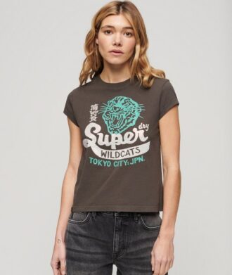 T-shirt z krótkim rękawem i ozdobnym nadrukiem T-shirt z krótkim rękawem i ozdobnym nadrukiem