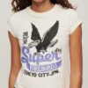 T-shirt z krótkim rękawem i ozdobnym nadrukiem