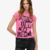 T-shirt z krótkim rękawem i punkowymi zdobieniami