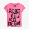 T-shirt z krótkim rękawem i punkowymi zdobieniami