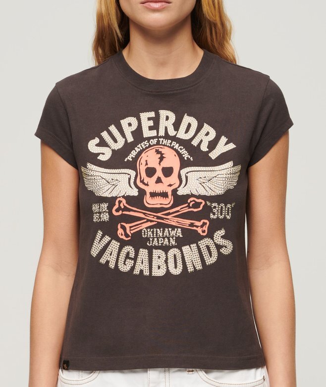 T-shirt z krótkim rękawem i zdobionym nadrukiem T-shirt z krótkim rękawem i zdobionym nadrukiem