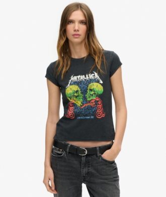 T-shirt z krótkim rękawem Metallica X Superdry