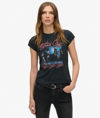 T-shirt z krótkim rękawem Motley Crue X Superdry
