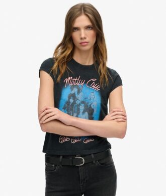 T-shirt z krótkim rękawem Motley Crue X Superdry
