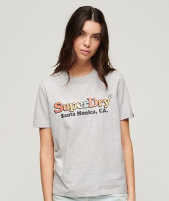T-shirt z logo Rainbow o luźnym kroju