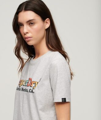 T-shirt z logo Rainbow o luźnym kroju