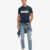 T-shirt z logo Terrain w paski