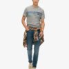 T-shirt z logo Terrain w paski T-shirt z logo Terrain w paski