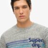 T-shirt z logo Terrain w paski T-shirt z logo Terrain w paski