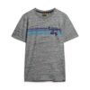 T-shirt z logo Terrain w paski T-shirt z logo Terrain w paski