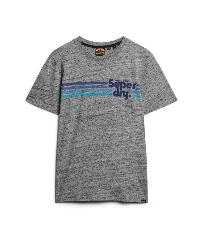 T-shirt z logo Terrain w paski T-shirt z logo Terrain w paski