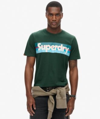 T-shirt z logo w stylu retro