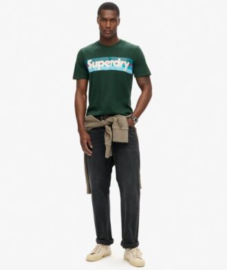 T-shirt z logo w stylu retro