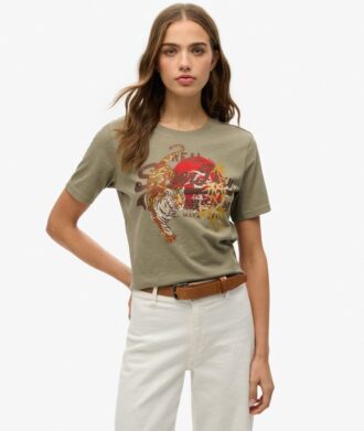 T-shirt z luźnym krojem i logo Vintage Tokyo