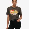 T-shirt z luźnym krojem i logo Vintage Tokyo T-shirt z luźnym krojem i logo Vintage Tokyo