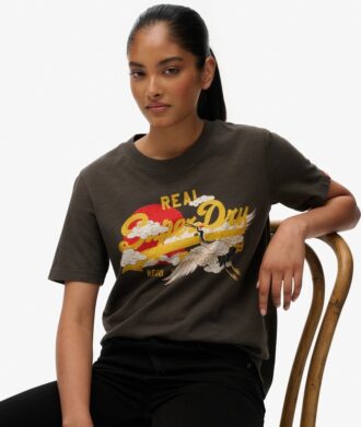 T-shirt z luźnym krojem i logo Vintage Tokyo