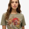 T-shirt z luźnym krojem i logo Vintage Tokyo T-shirt z luźnym krojem i logo Vintage Tokyo