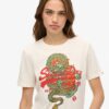 T-shirt z luźnym krojem i logo Vintage Tokyo T-shirt z luźnym krojem i logo Vintage Tokyo