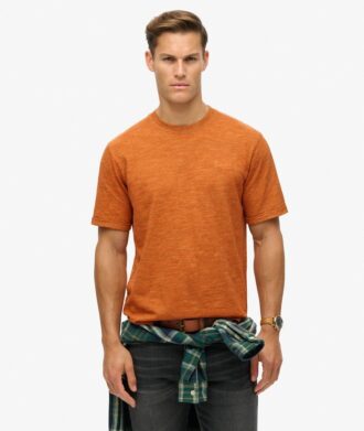 T-shirt z melanżowej dzianiny z efektem slub
