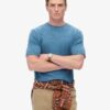 T-shirt z melanżowej dzianiny z efektem slub