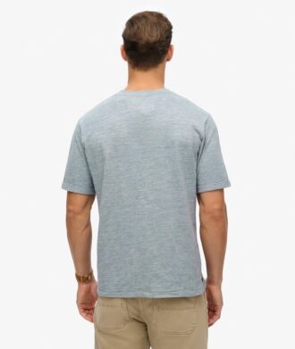 T-shirt z melanżowej dzianiny z efektem slub
