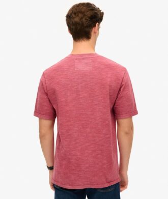 T-shirt z melanżowej dzianiny z efektem slub