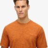T-shirt z melanżowej dzianiny z efektem slub