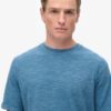 T-shirt z melanżowej dzianiny z efektem slub