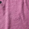 T-shirt z melanżowej dzianiny z efektem slub