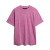 T-shirt z melanżowej dzianiny z efektem slub