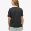T-shirt z metalicznym logo w stylu Vintage o luźnym kroju