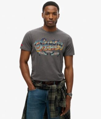 T-shirt z nadrukiem rockowym