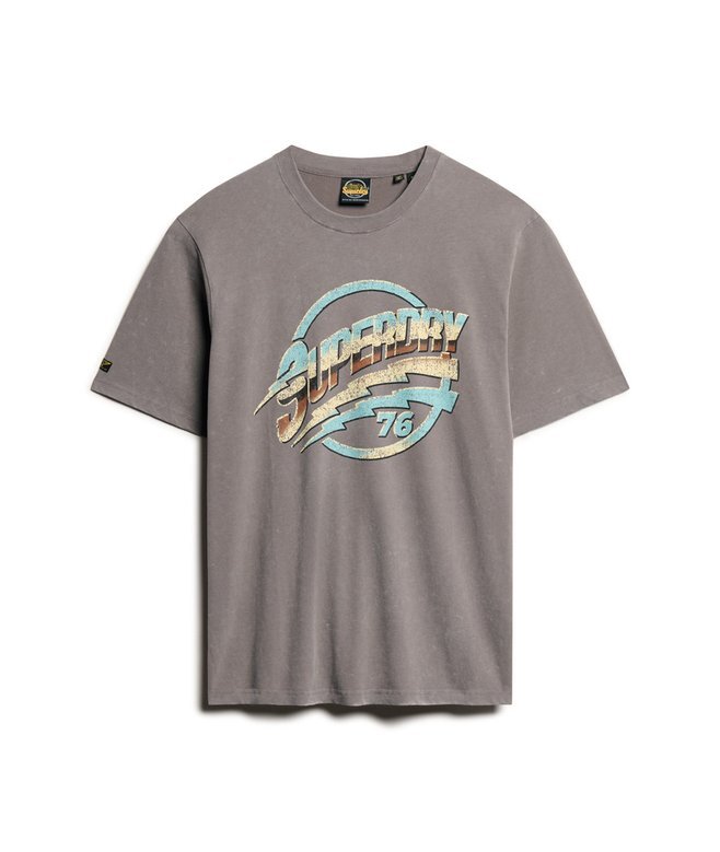 T-shirt z nadrukiem rockowym w stylu lat 70. T-shirt z nadrukiem rockowym w stylu lat 70.